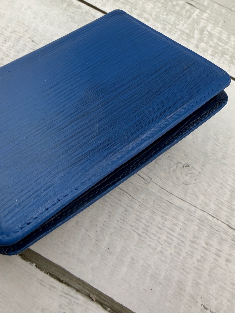 AUTHENTIC Louis Vuitton Compact Card Case Wallet. Blue. - Picture 8 of 13